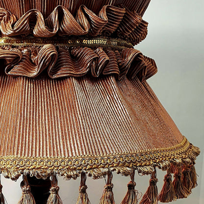 Lampshade, Elegant Vintage Golden  Lampshade. 6305