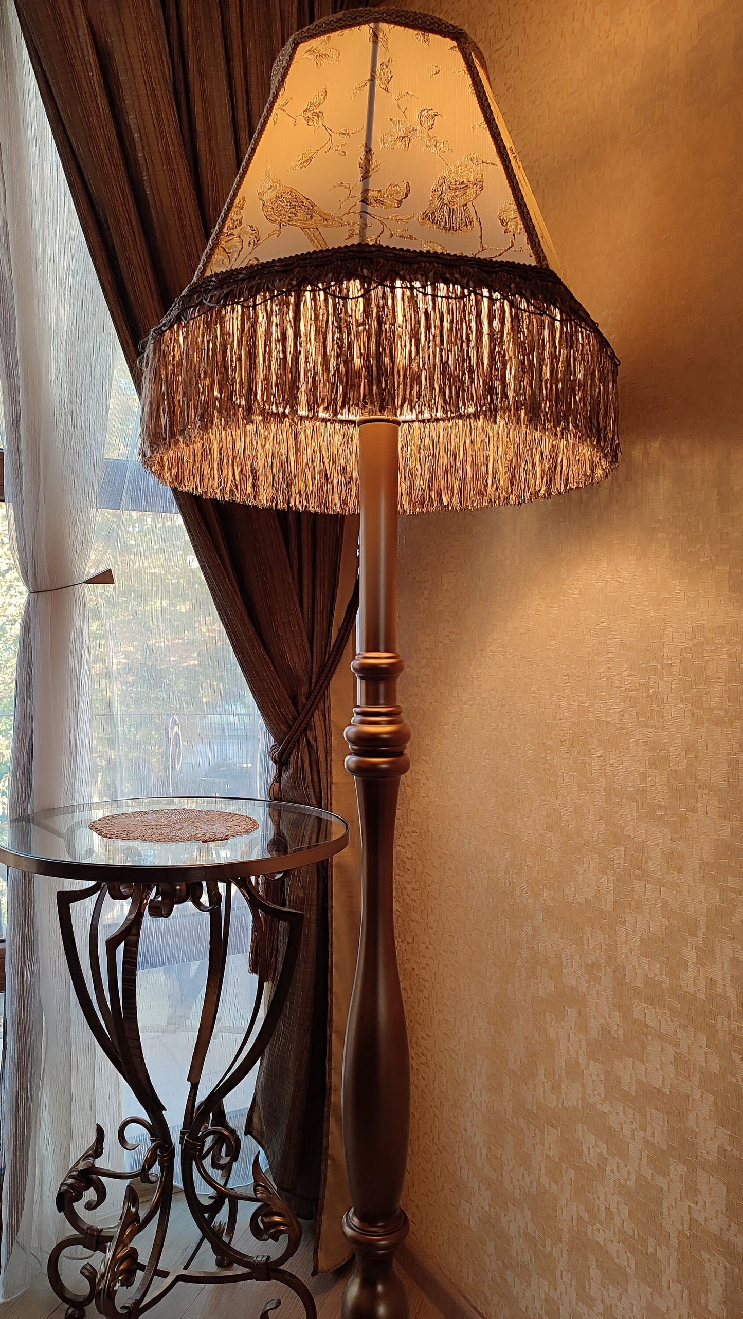 Floor lamp, art deco lamp, lamp floor, handmade home lamp.