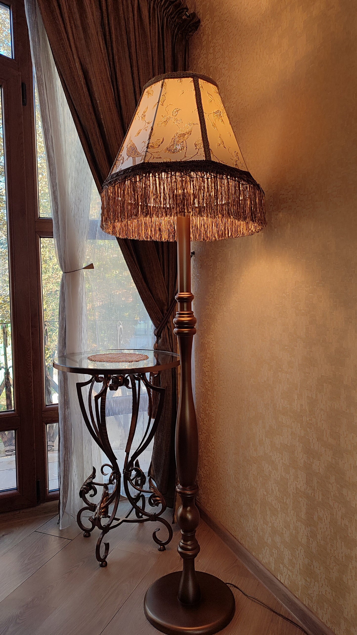 Floor lamp, art deco lamp, lamp floor, handmade home lamp. 1103