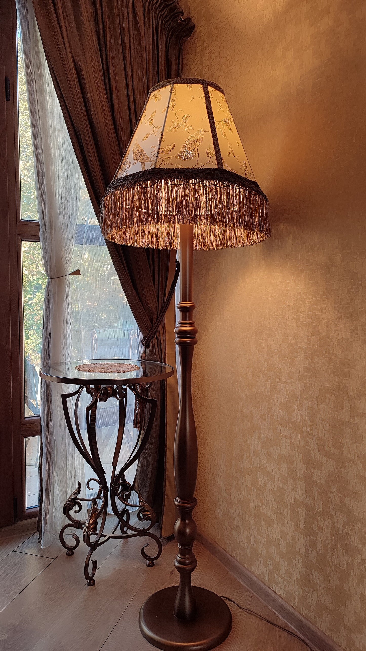Floor lamp, art deco lamp, lamp floor, handmade home lamp. 1103