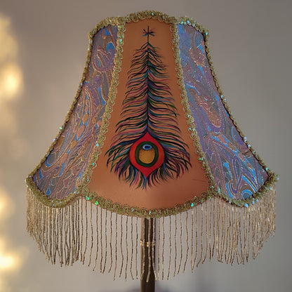 Lampshade. Enchanting Victorian Lampshade: Handcrafted with Peacock. PRODUCT TO ORDER. 2008