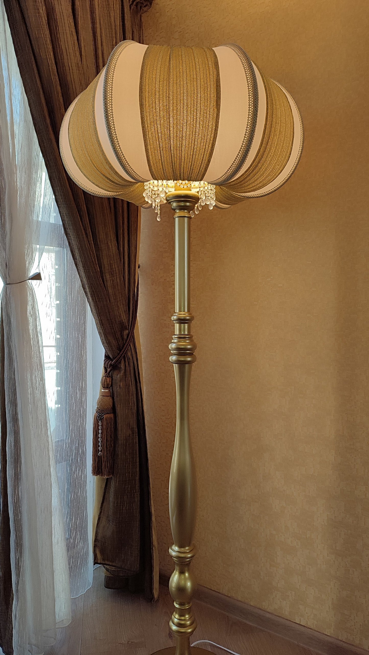 Modern Lampshades - Large and Handmade with Authentic Gold Lighting