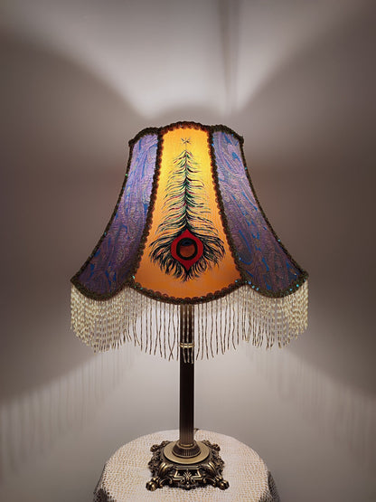 Lampshade. Enchanting Victorian Lampshade: Handcrafted with Peacock. PRODUCT TO ORDER. 2008