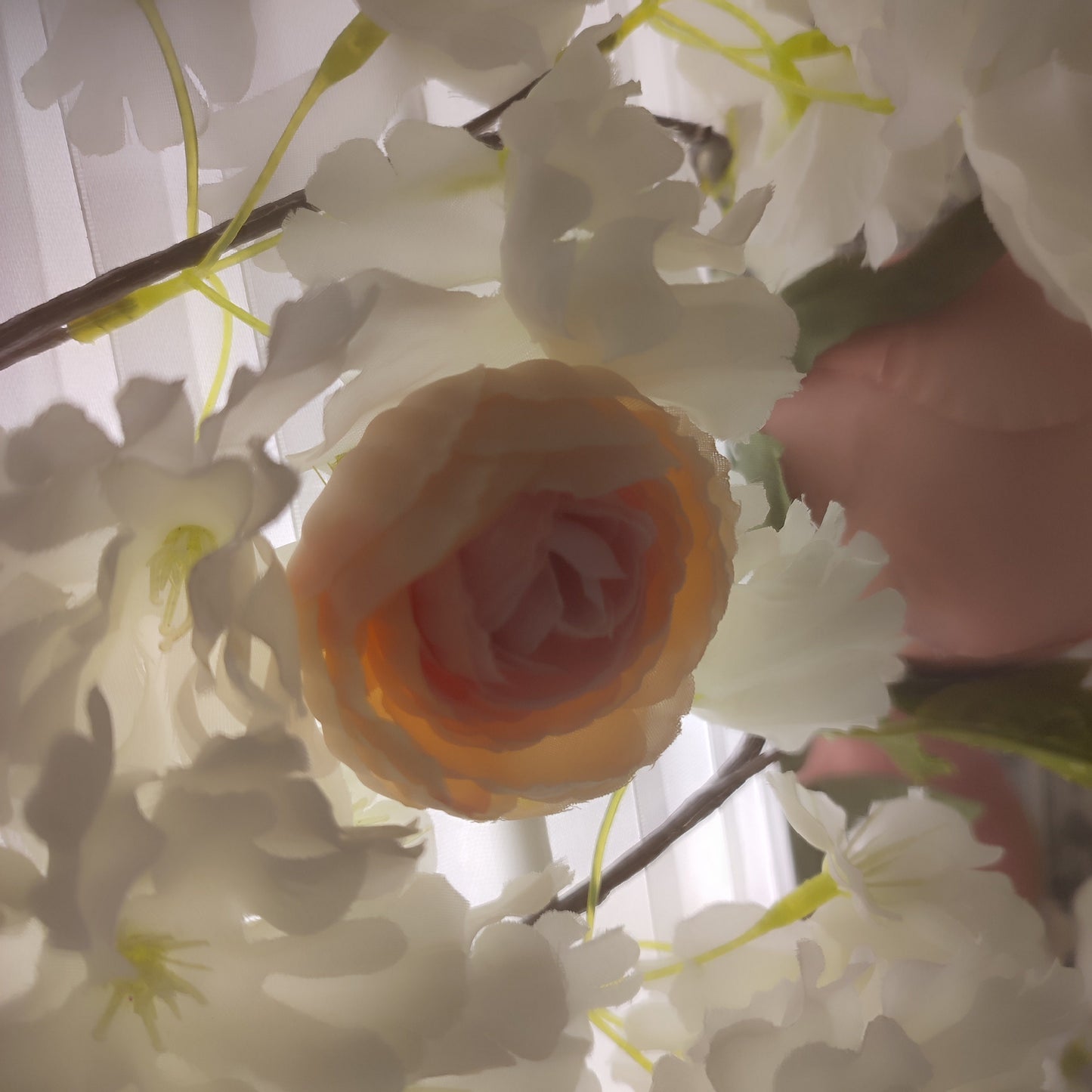 Lampshade with flowers, handmade floral lampshade. 4001