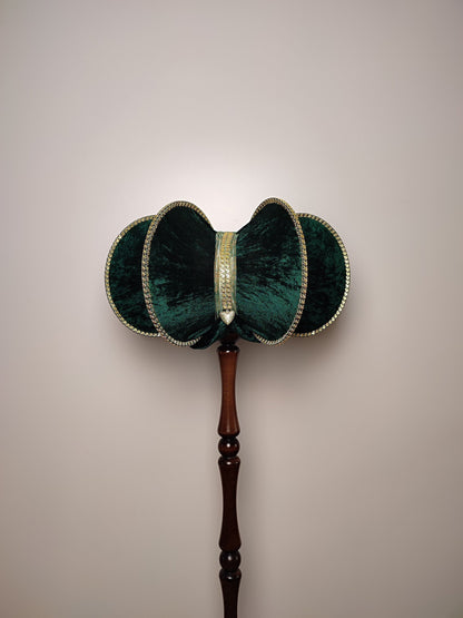 Lampshade, green lampshade, art deco. 2211