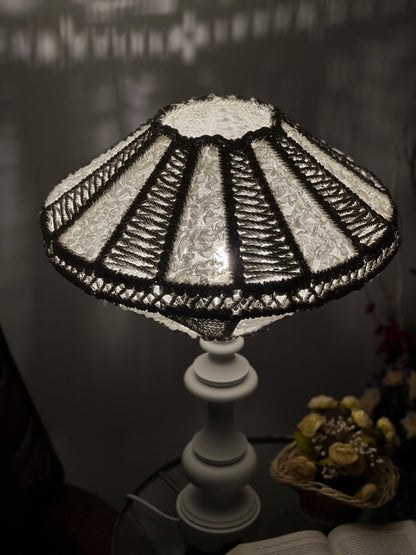 Art Deco lampshades, a unique wicker lampshade. 5101