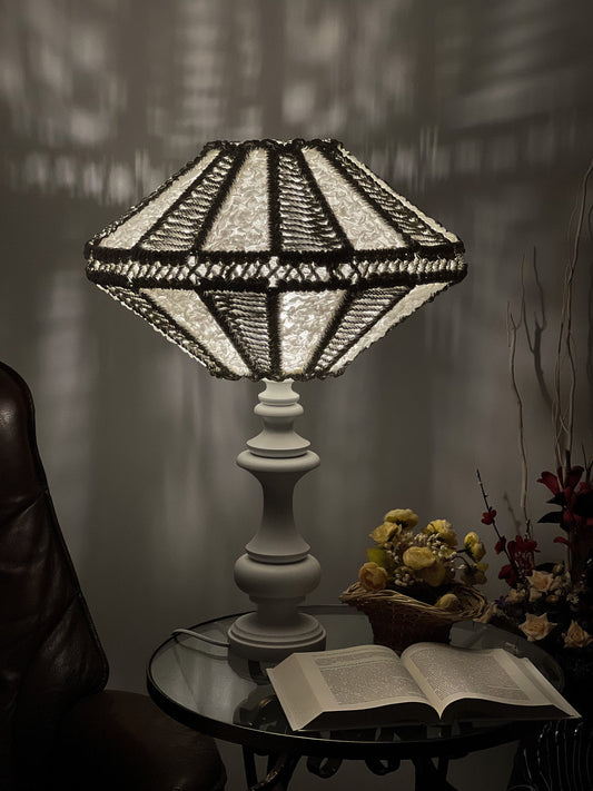 Art Deco lampshades, a unique wicker lampshade. 5101