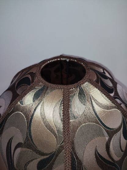 Floor lamp, lamp floor, brass lamp, fabric lamp shade, handmade home lamp. 4802