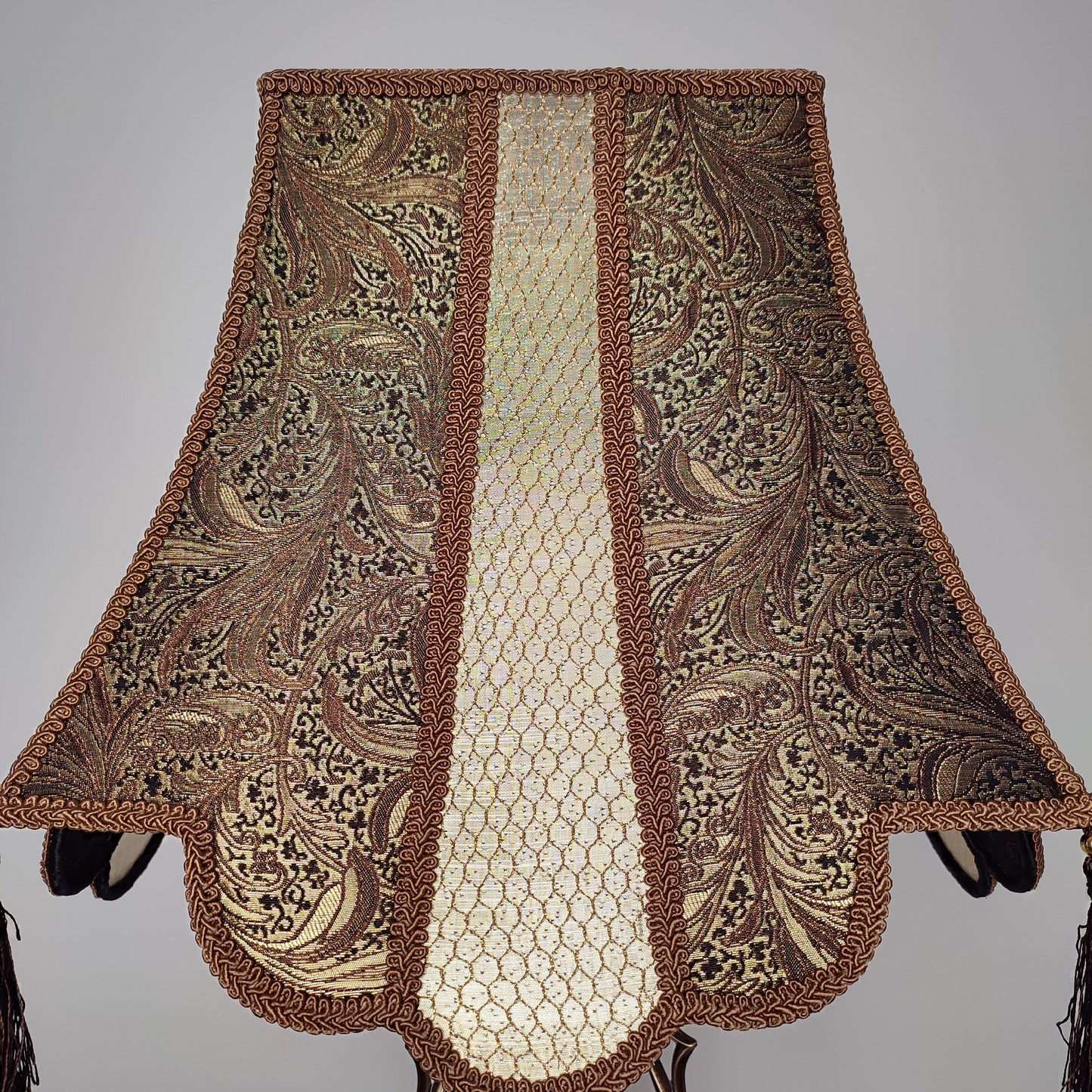 Lampshade, fabric lamp shade, unique lamp shades, art deco lamp. 6005
