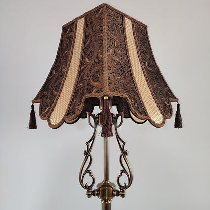 Lampshade, fabric lamp shade, unique lamp shades, art deco lamp. 6005